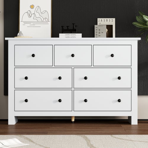Commode Blanche 2 Tiroirs + 2 Portes - Meuble De Rangement Compact PIKO 70x35x74,5 Cm, Chambre, Entrée, Salon