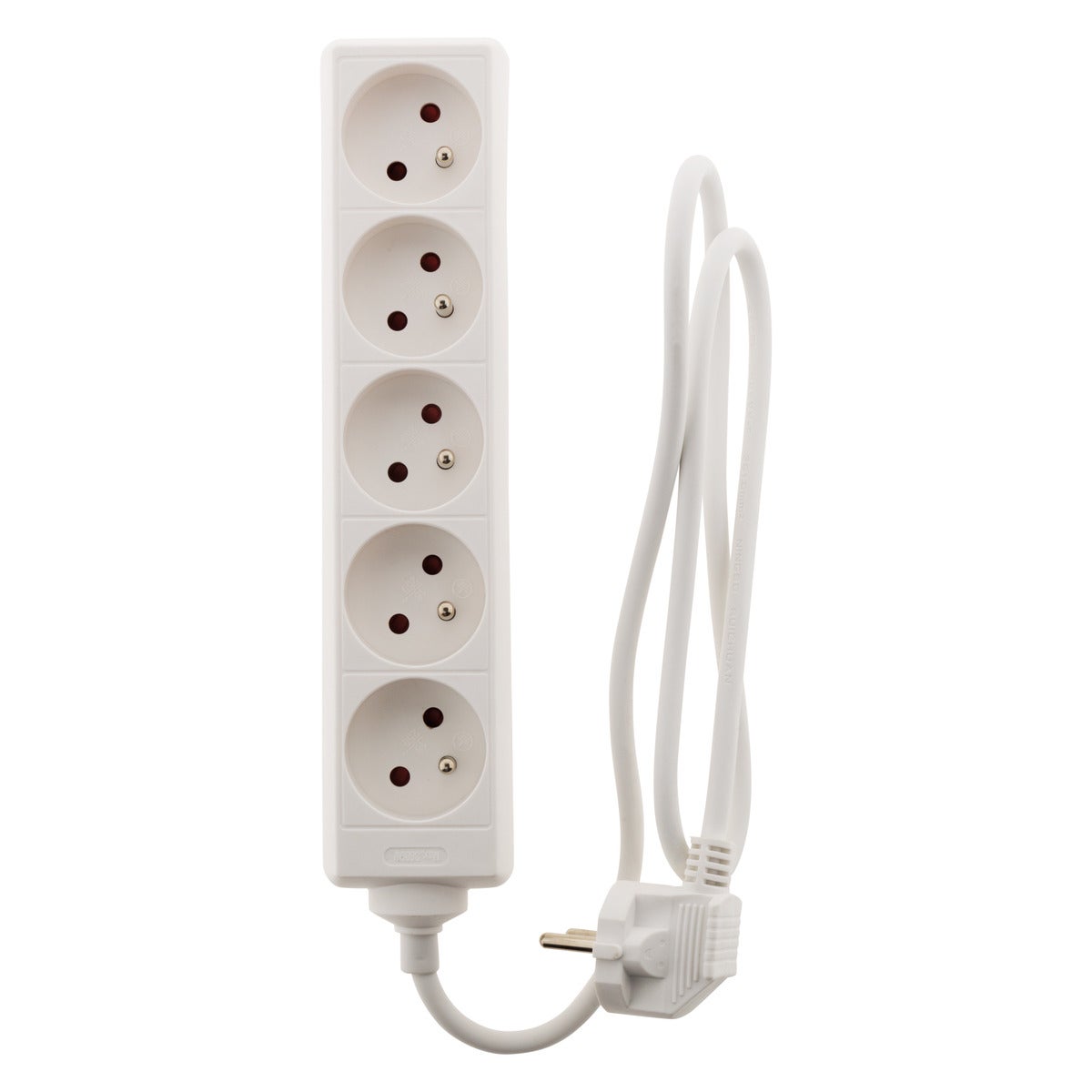 Bloc multiprise 5 prises 2P+T 16A blanc - Zenitech - 3