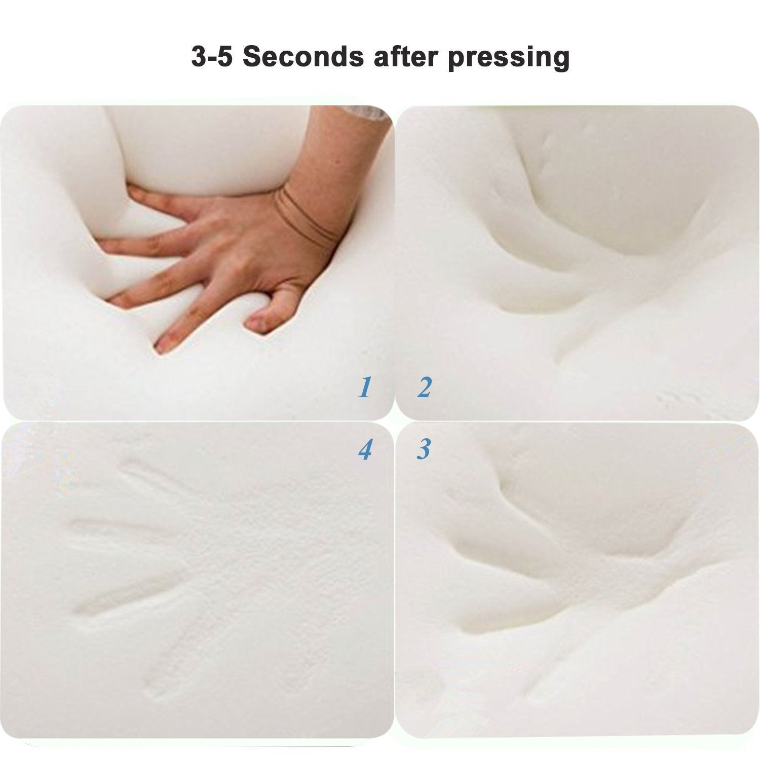 Almofada de espuma viscoelástica, almofada ortopédica de apoio ao pescoço, almofada de coluna cervical, almofada de espuma, 55*35*11*8CM - 5