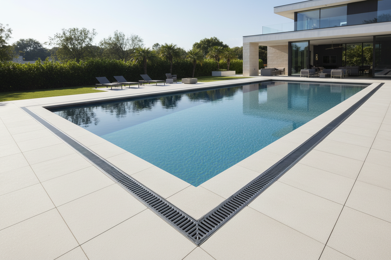 Caniveau en plastique Vetonek Avec grille en acier / inox - 7