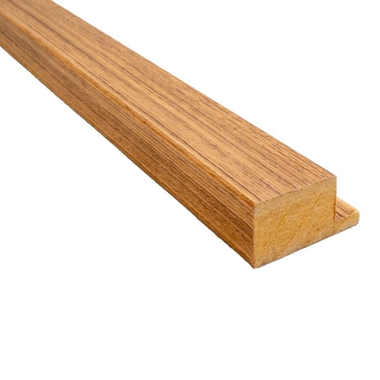Profil początkowy / końcowy Profil ścienny MDF Ściana paletowa MDF Listwa w kolorze drewna tekowego 240x3,5x1,8 cm