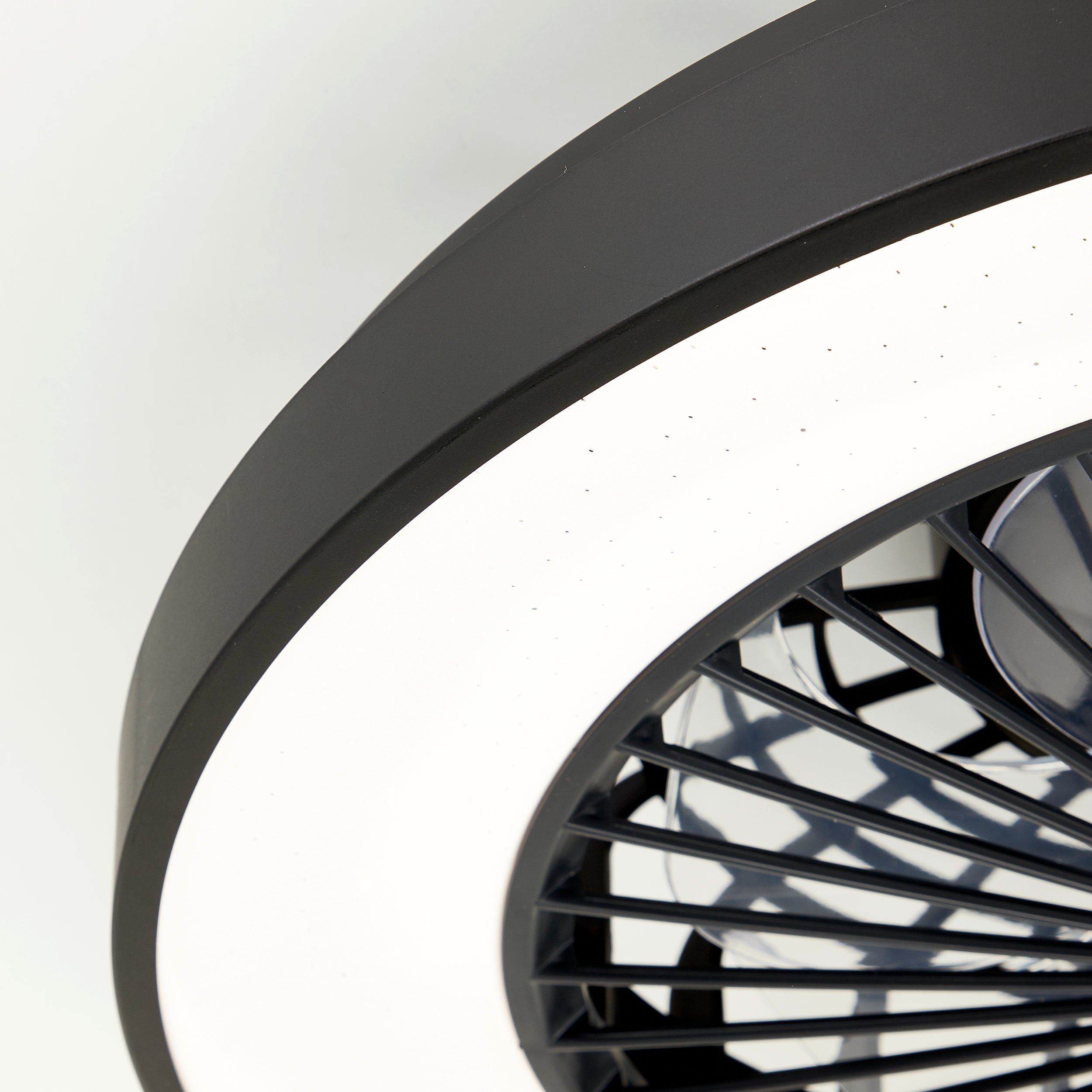 Brilliant Mazzaro lampa sufitowa 48,5 cm ze zintegrowanym wentylatorem LED 40W czarny metal/czarny bambus - 7