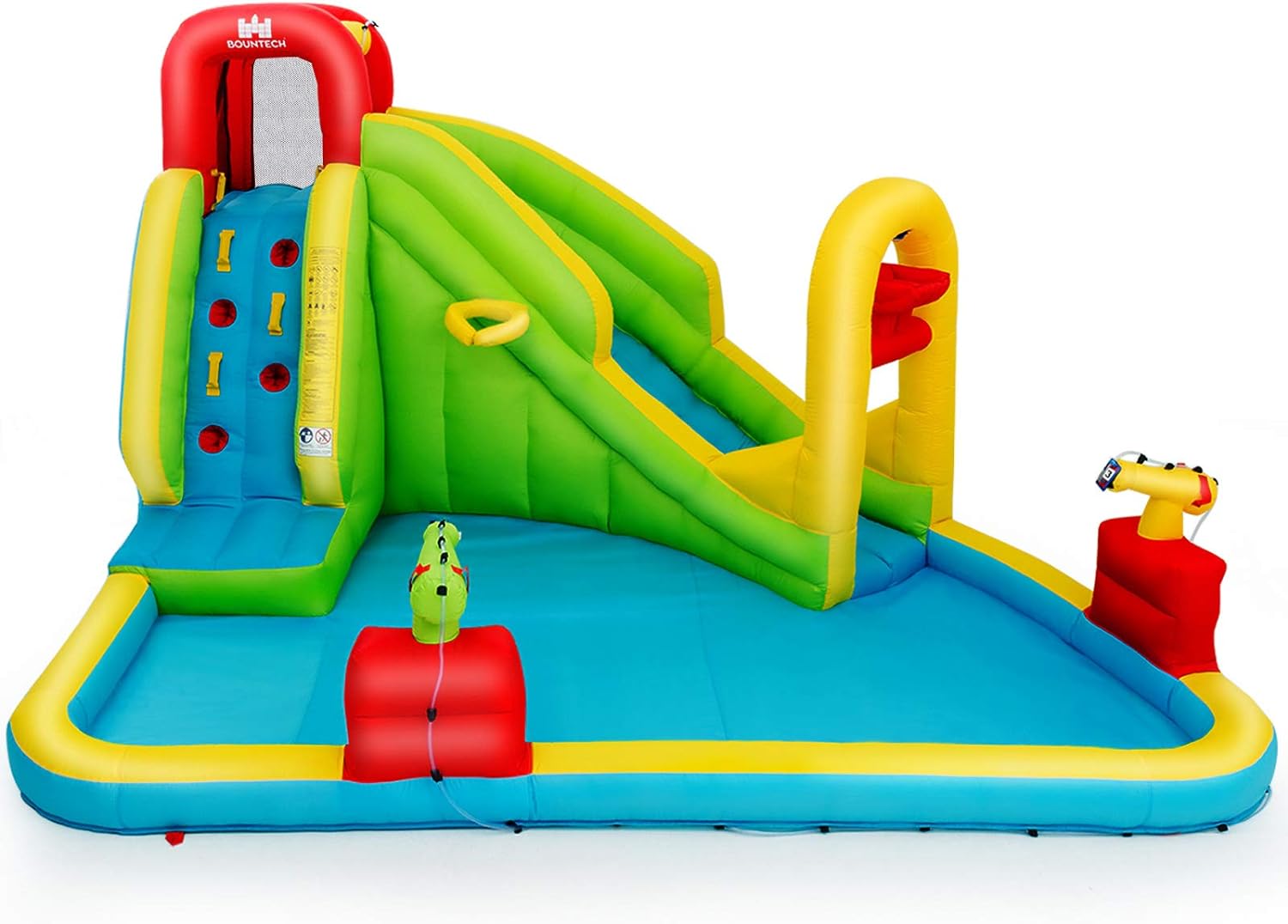 Castillo Inflable Niños, Parque Infantil Acuático Inflable con Tobogán ...