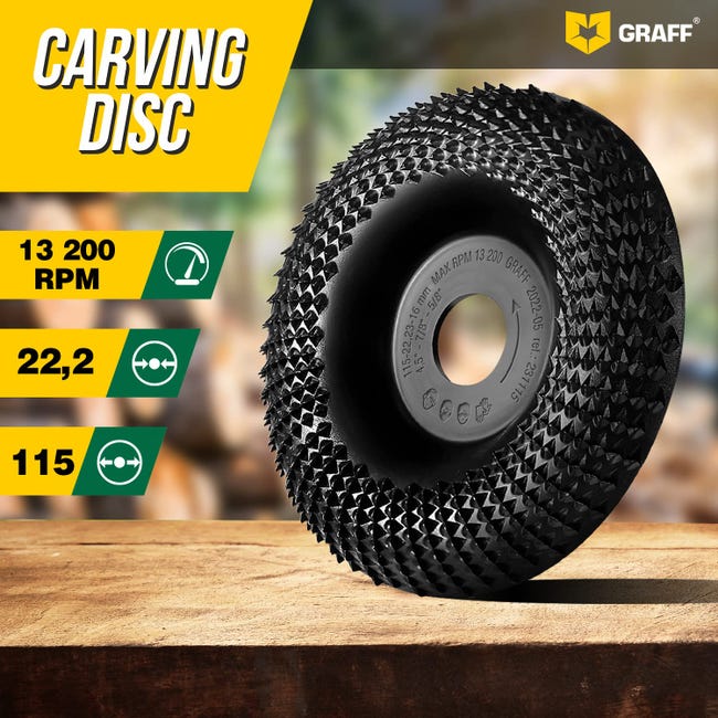 2 Dischi Per Intaglio Legno Per Smerigliatrice - Ø125mm X 22.2mm, Carburo Di Tungsteno - Foto 6