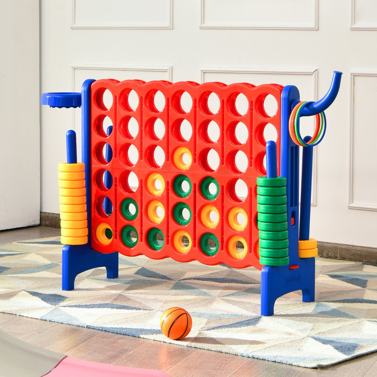 Set Conecta 4 Gigante para Niños y Adultos Juego de Exterior 74 cm ...