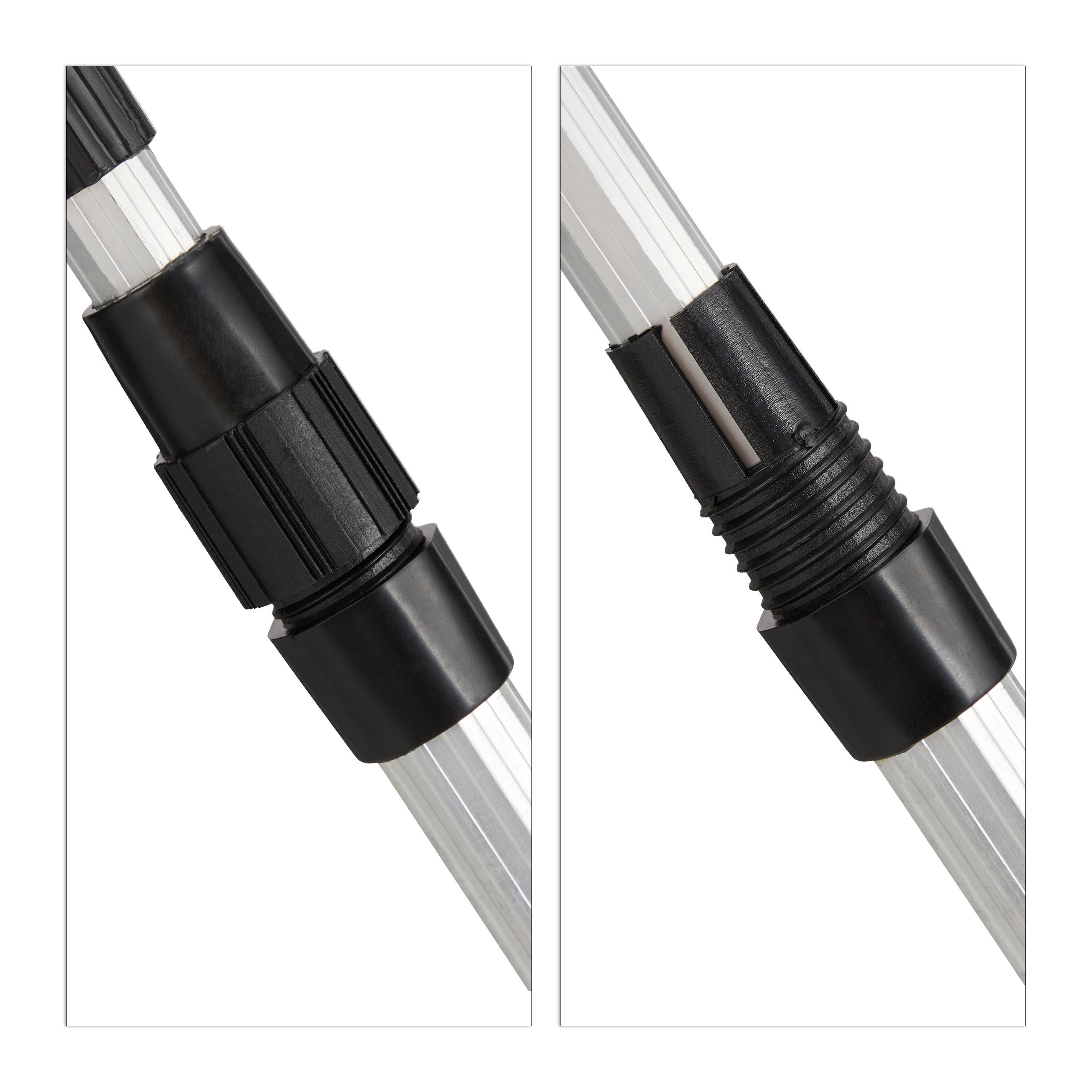 Relaxdays Épuisette de pêche, Tige télescopique 60 - 130 cm, pliant, léger, stable, filet de 36 cm Ø, noir-argenté - 7