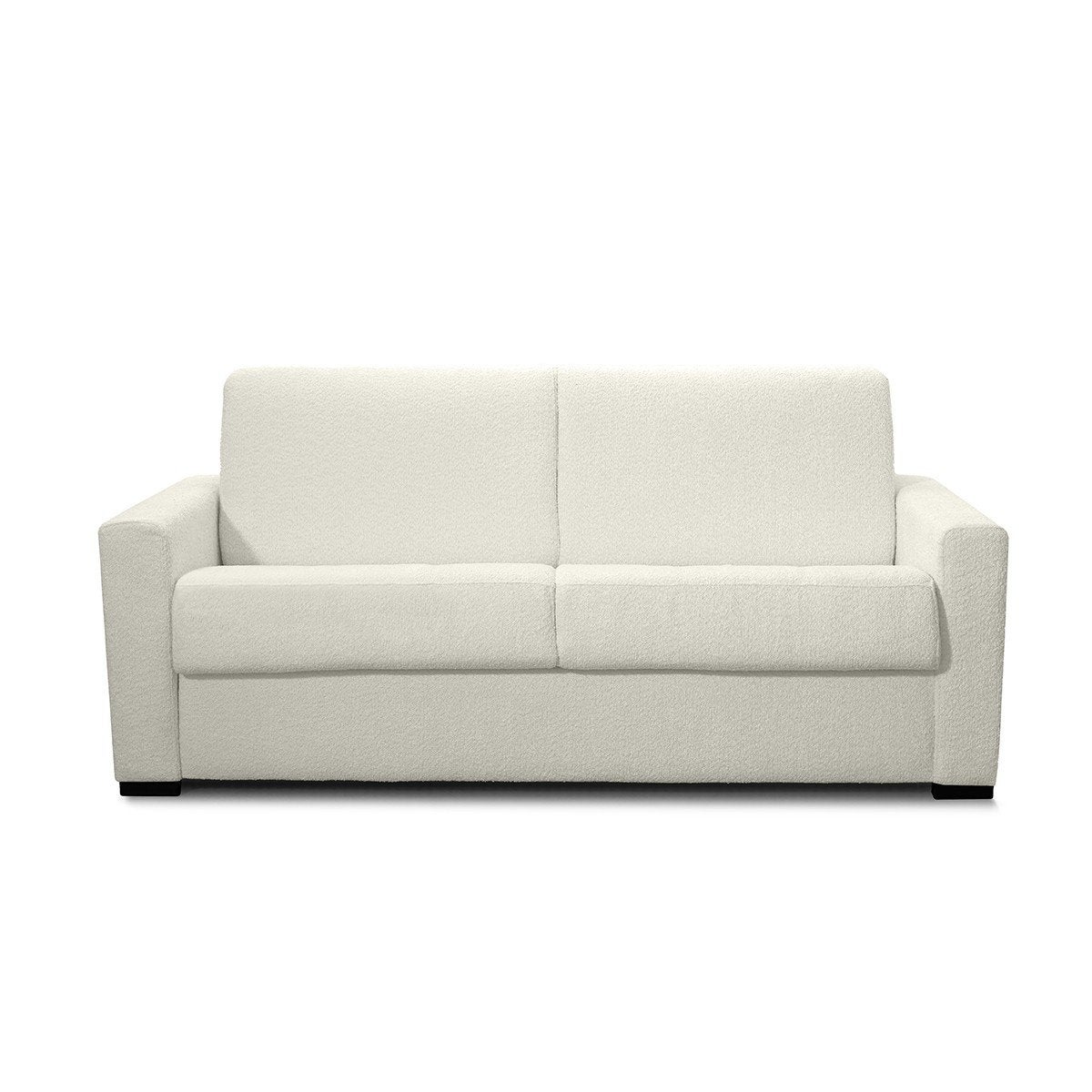 Canapé Convertible 3 Places Beige En Tissu Polyester - Occasion - Modèle Classique