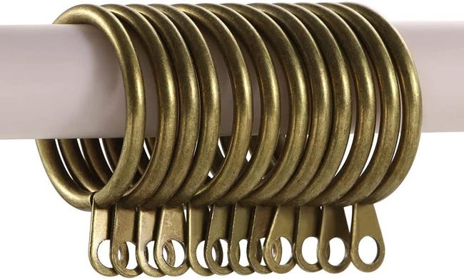 20 pezzi anelli per tende in metallo per casa, bagno, camera da letto | Leroy Merlin 20 pezzi anelli per tende in metallo per casa, bagno, camera da letto | Leroy Merlin