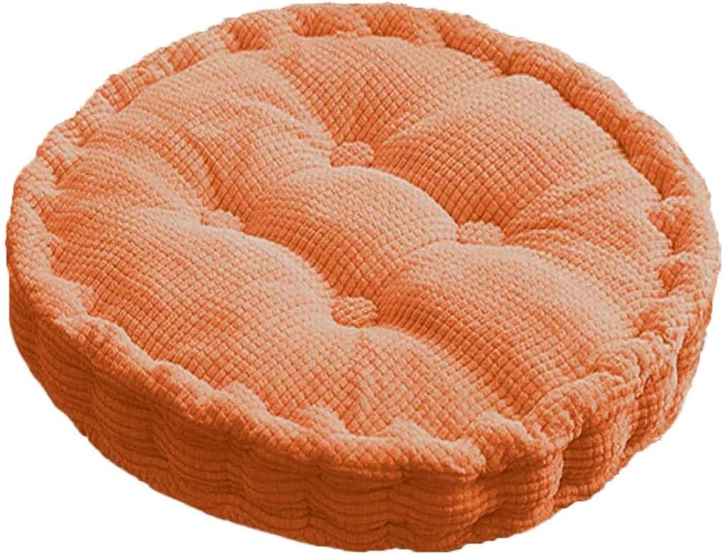 Mata podłogowa do medytacji 40*40 cm, 1 sztuka, pomarańczowa, aksamitna, okrągła poduszka na siedzisko, salon, balkon, mata tatami do jogi