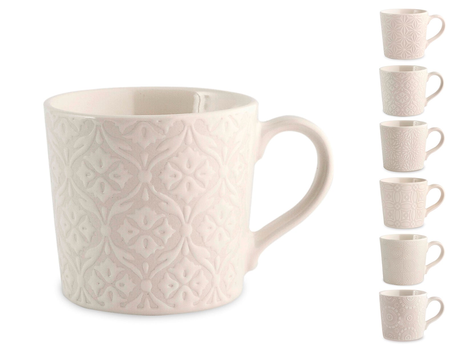Set 6 tazzine caffè con piattino in stoneware Vhera - Ecotek Srl