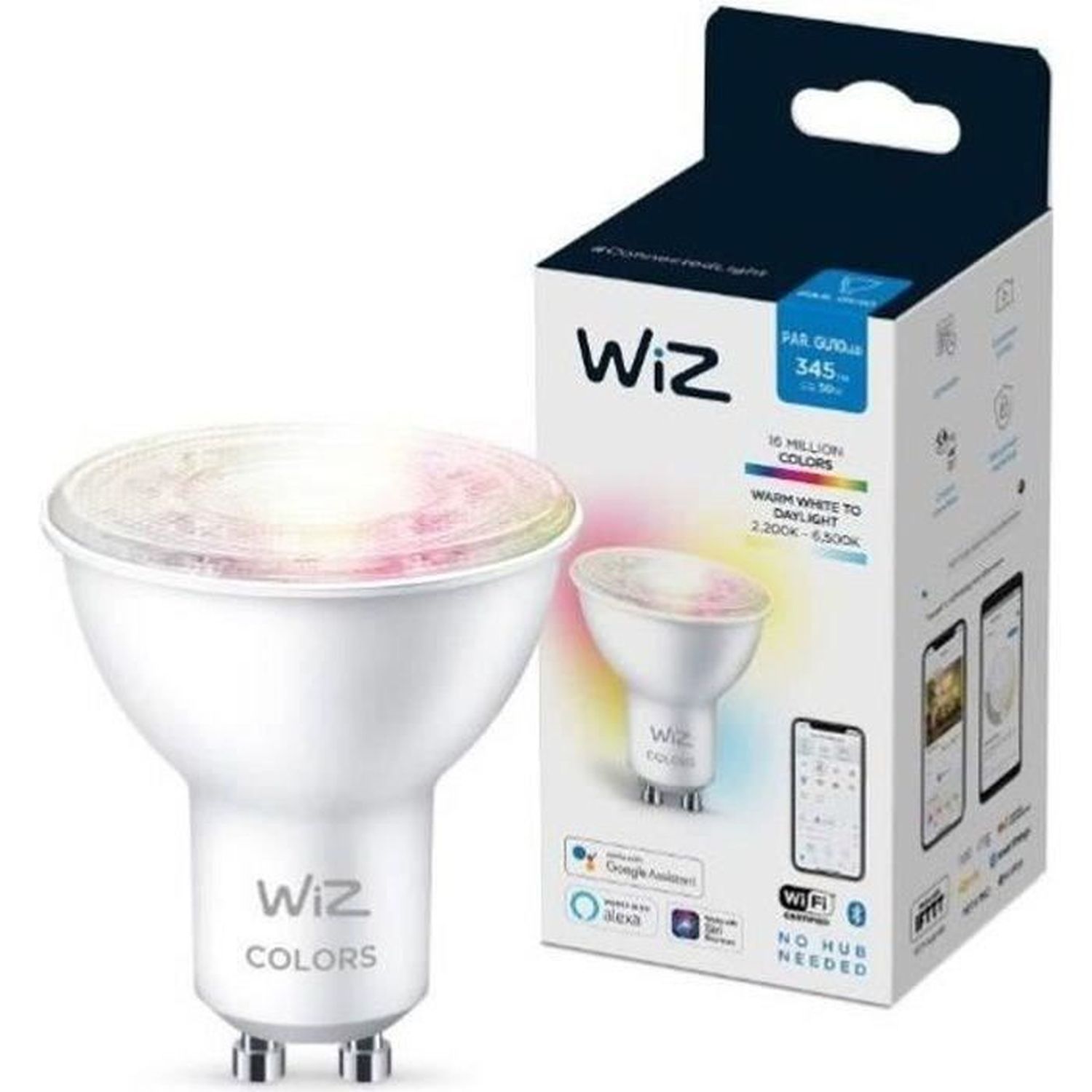 Ampoules LED Connectée couleur GU10 50W WIZ Leroy Merlin