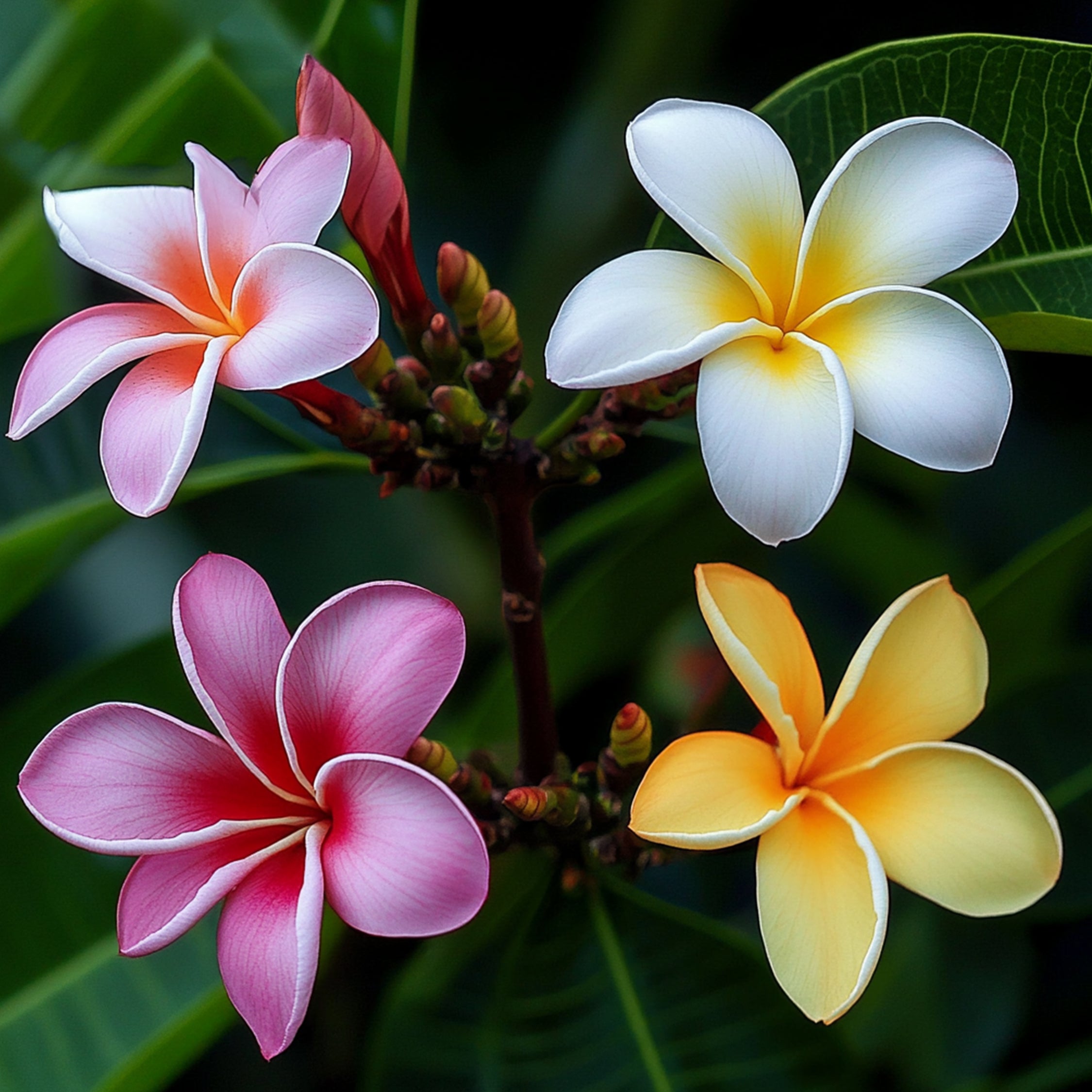 Frangipanier - Plumeria rubra 'Hawaii' - Hauteur 45-55cm - ⌀17cm - 4
