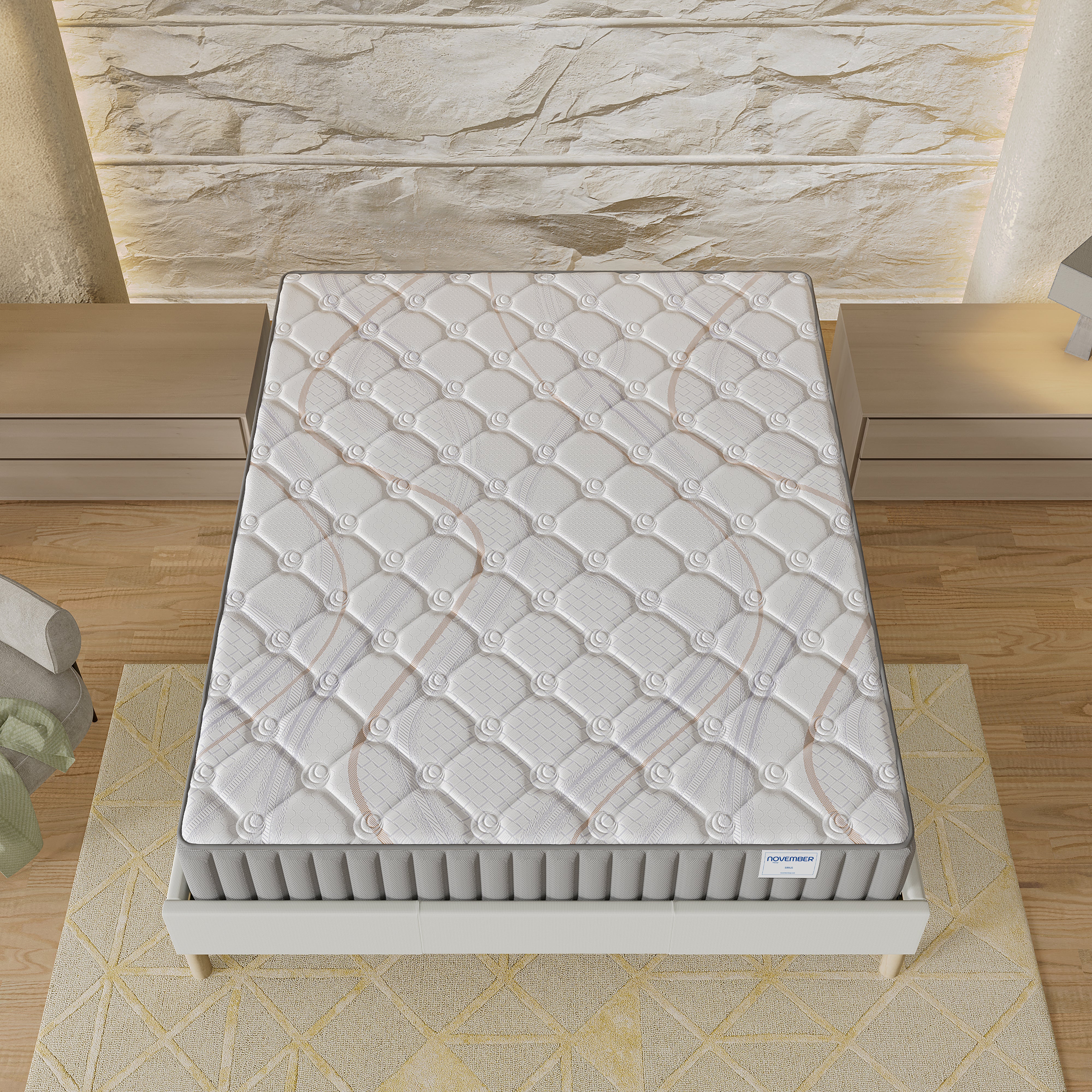 Matelas mousse 180x200cm accueil latex naturel, épaisseur 22cm - 5