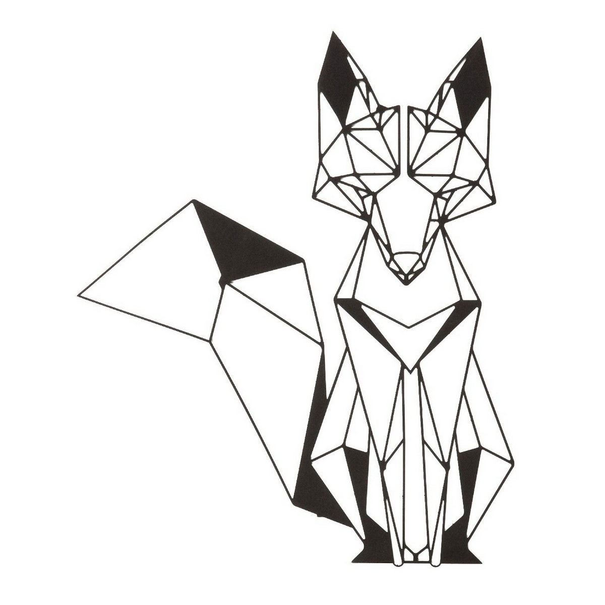 Decoración de Metal Fox, Metal, Negro, EPIKASA | Leroy Merlin