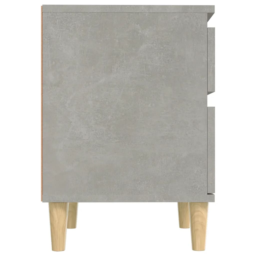 Maison Exclusive - Comodino Grigio Cemento 40x35x50 cm - 6
