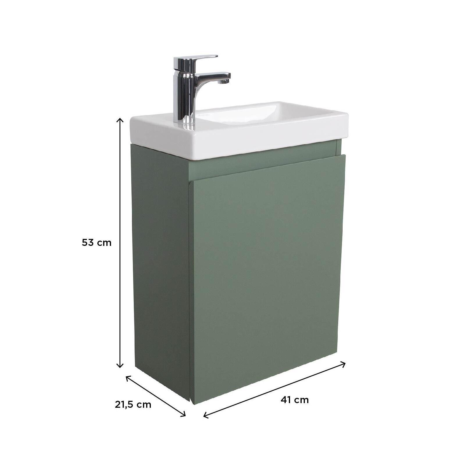 Meuble lave-mains LISA suspendu 41 cm - 3