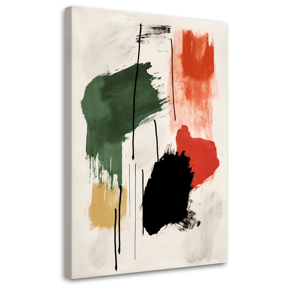 Obraz na płótnie, Abstrakcyjna kompozycja barw 80x120