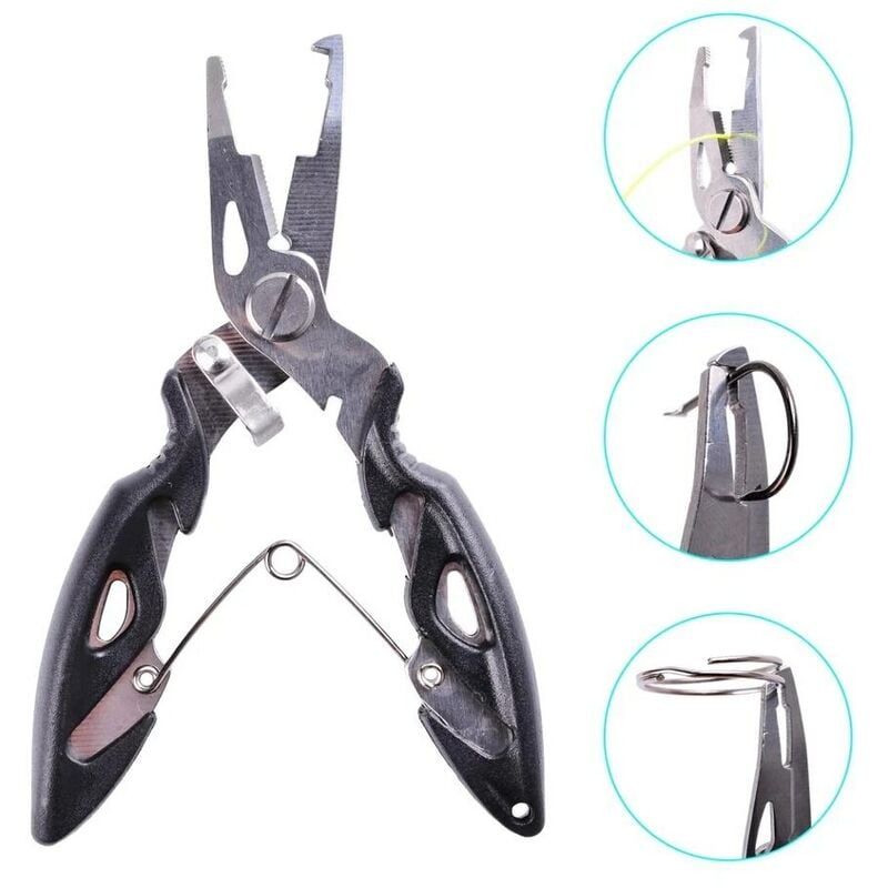 Kit De 4 Outils De Pêche Multifonctions - Pince à Poisson Ergonomique Et Pince à Tout Faire !