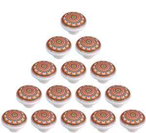 8 Boutons De Tiroir En Céramique – Modèle Citrouille 38 Mm – SODIAL – Blanc Ou Couleur