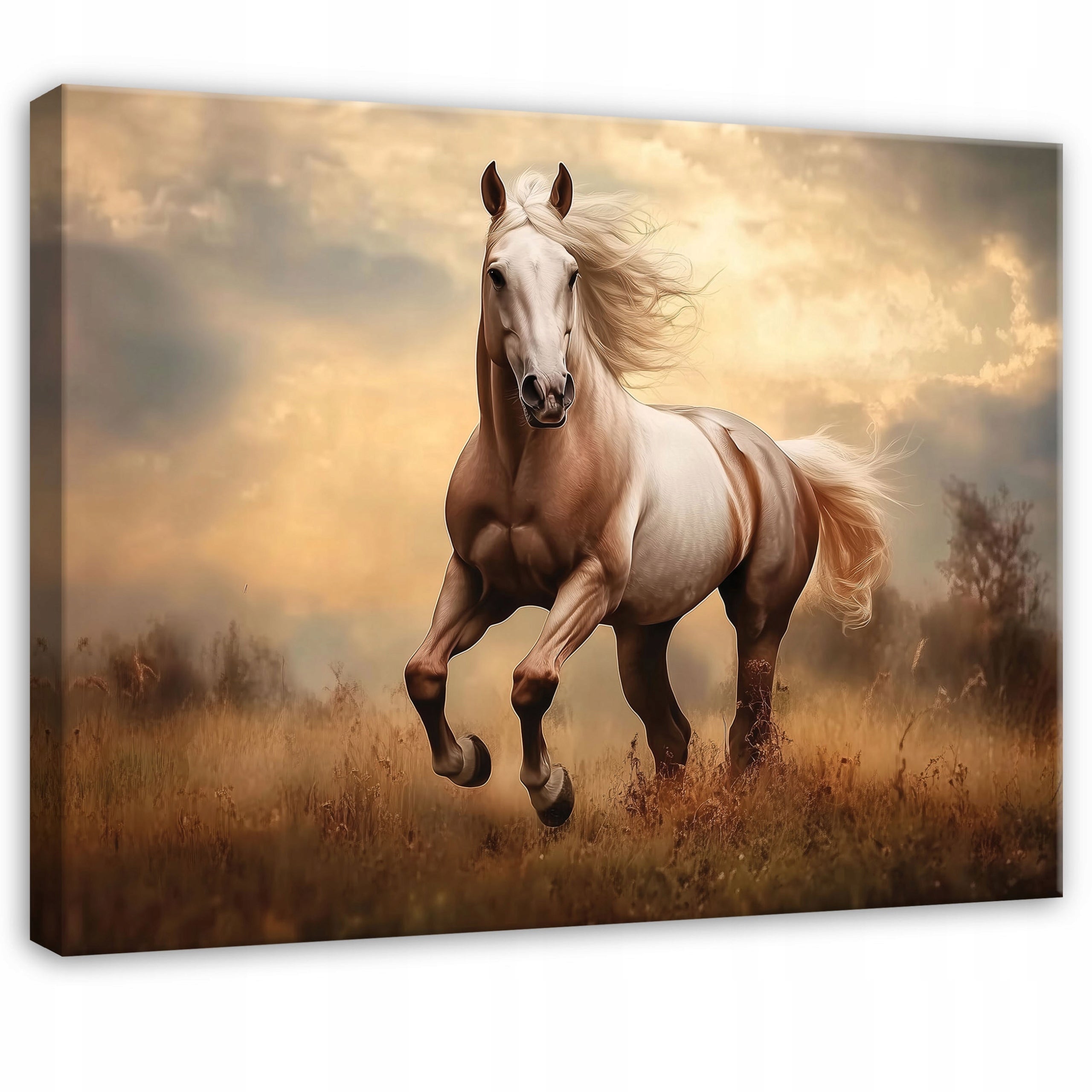 Obraz na płótnie ścianę Koń Zwierzęta Natura 100x75 cm Dekoracja Ścienna do Sypialni Salonu