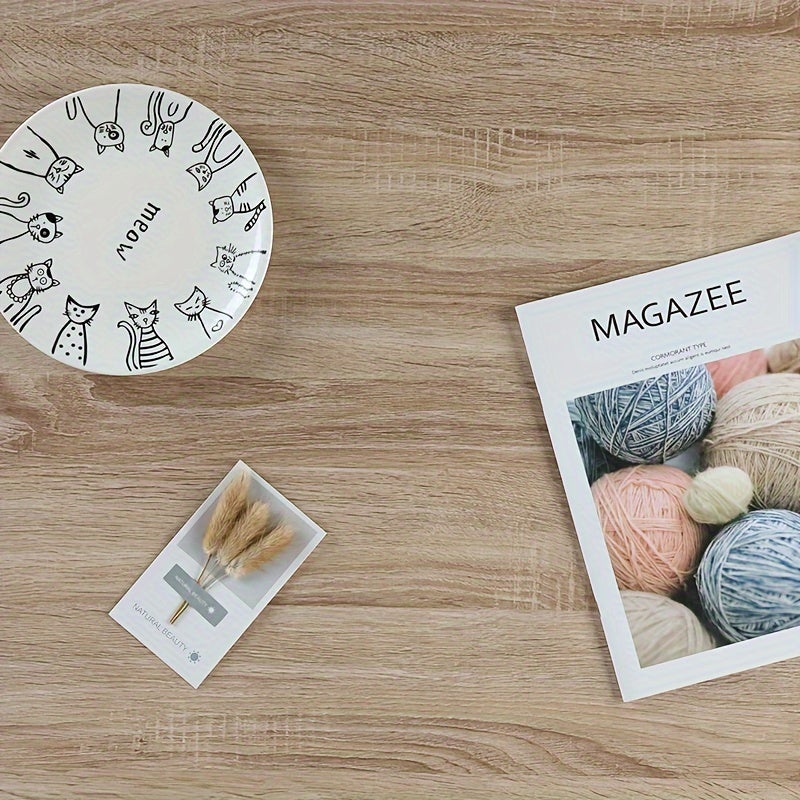 Rouleau de revêtement de sol en vinyle autocollant 15,74 x 118,11 pouces, revêtement de sol en grain de bois, imperméable - 7