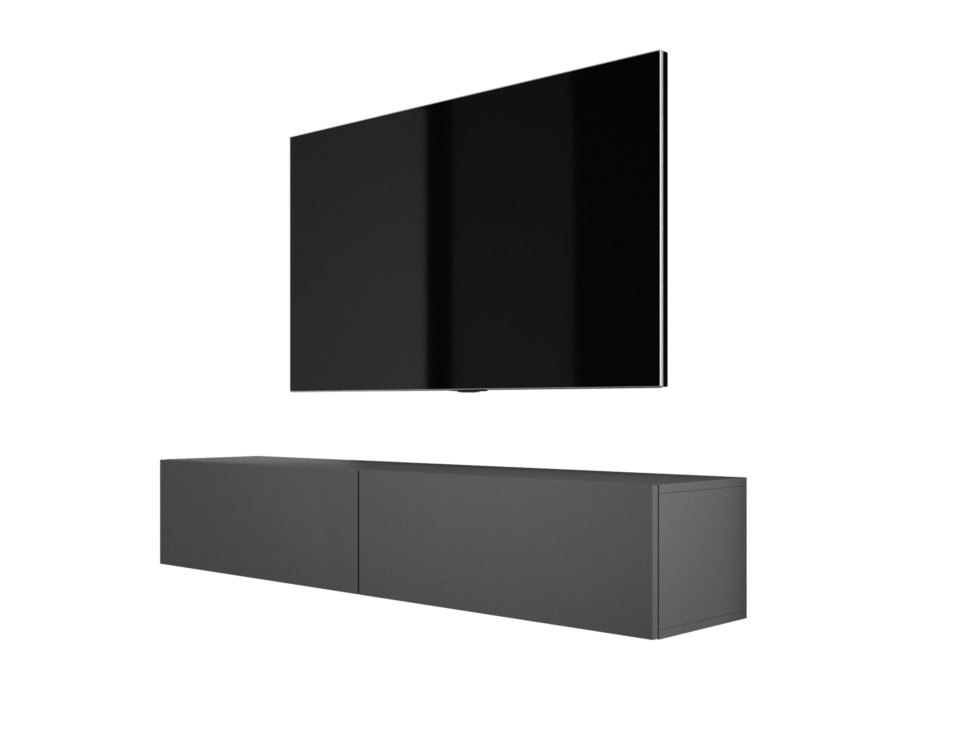 Szafka RTV : Antracyt, 170 x 32 x 34 cm