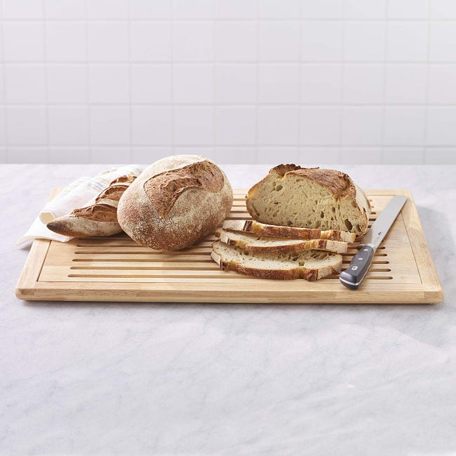 Tagliere per pane in noce con vassoio raccogli briciole - Tagliere per Tagliere per pane in noce con vassoio raccogli briciole - Tagliere per