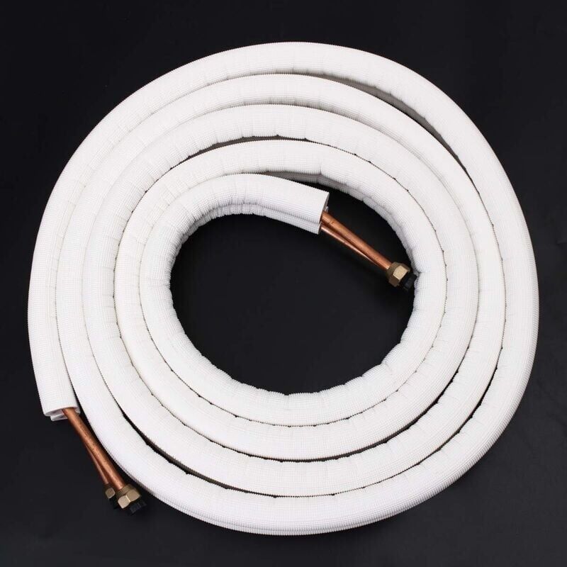 Tuyau En Cuivre Isolé 1/4 \'\' 3/8 \'\' Climatiseur Tuyaux Raccords Paire Tube De Bobine 2M - 2