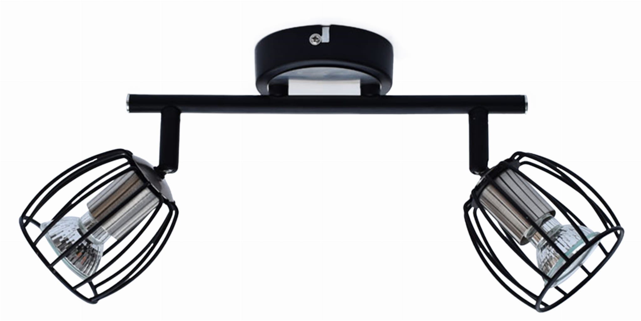 Lampa wisząca ZONK czarno-srebrna 2 x GU10 x 3W wym: 17 x 32 x 9 cm Candellux