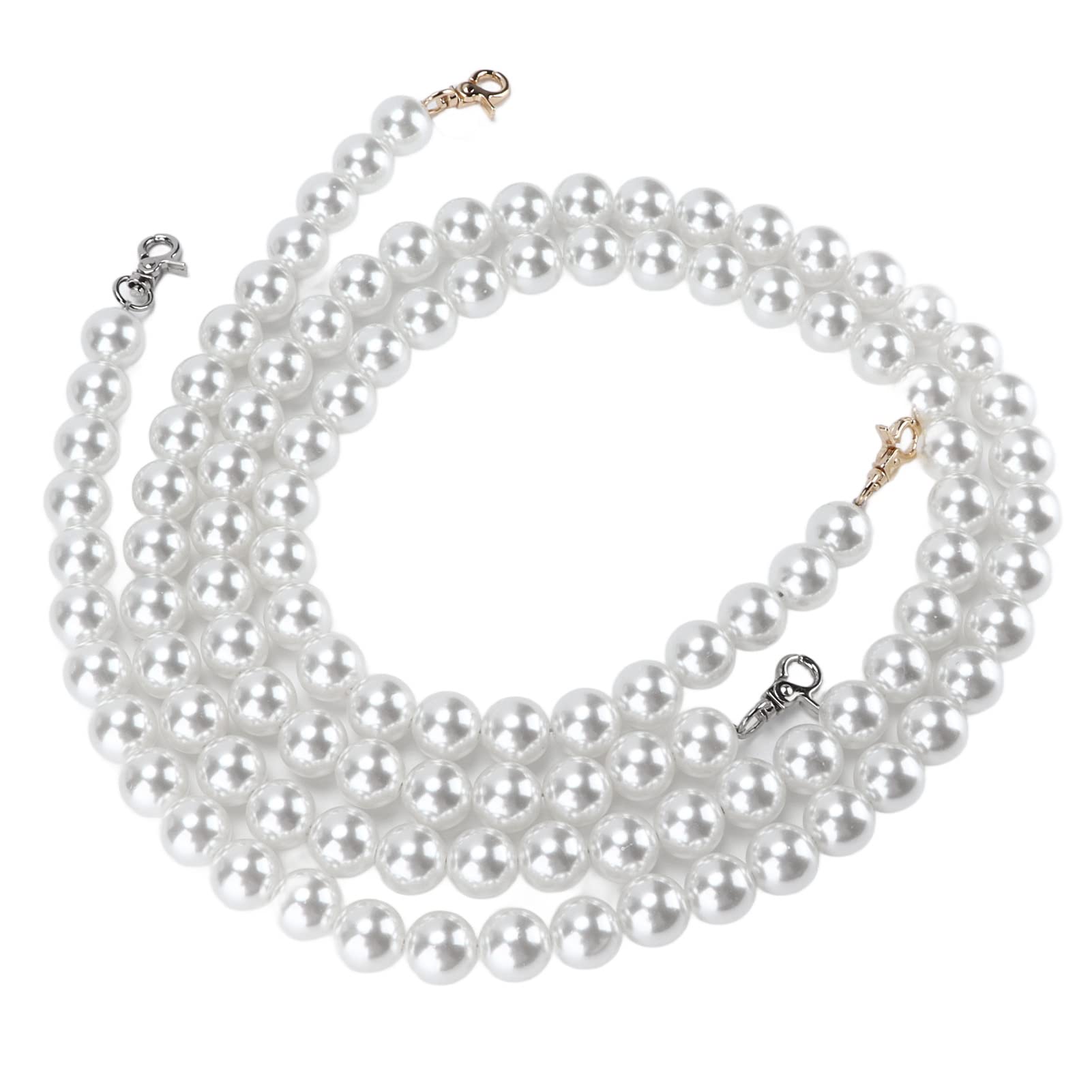 Lot de chaînes de perles d'imitation pour sac à main, sangle de