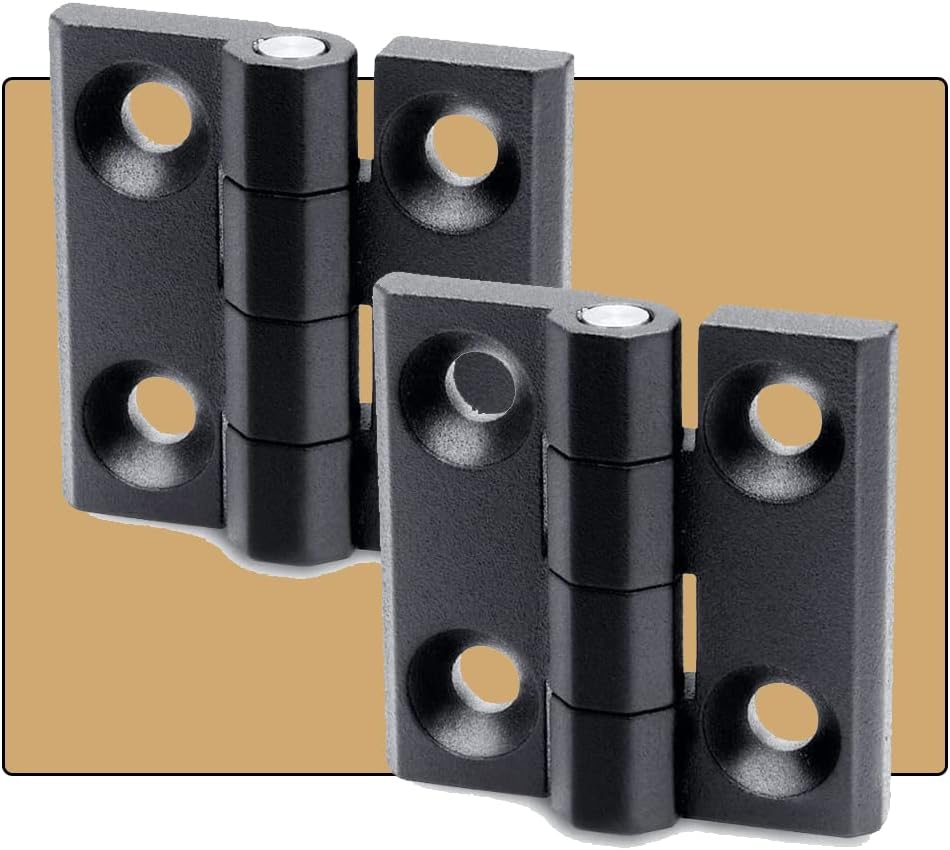 Cerniera per porta da 2 pezzi, cerniera per mobile, cerniera per porta mobile, cerniera per porta mobile pieghevole, per porta mobile in lega di zinc - 4