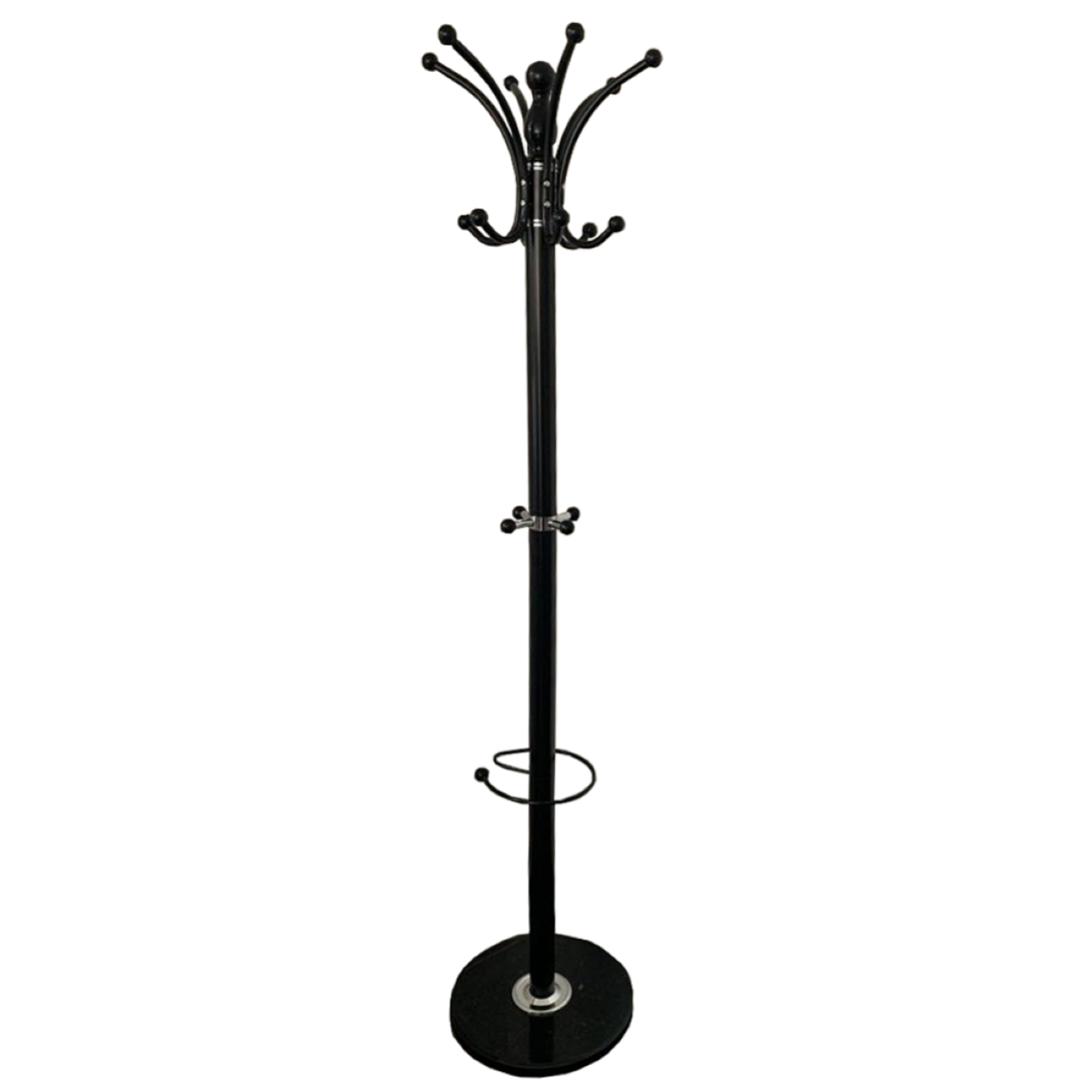 HOMCOM Stand Appendiabiti con 3 Ripiani e 2 Barre Attaccapanni per Vestiti, 120x40x128 cm, Nero | Leroy Merlin