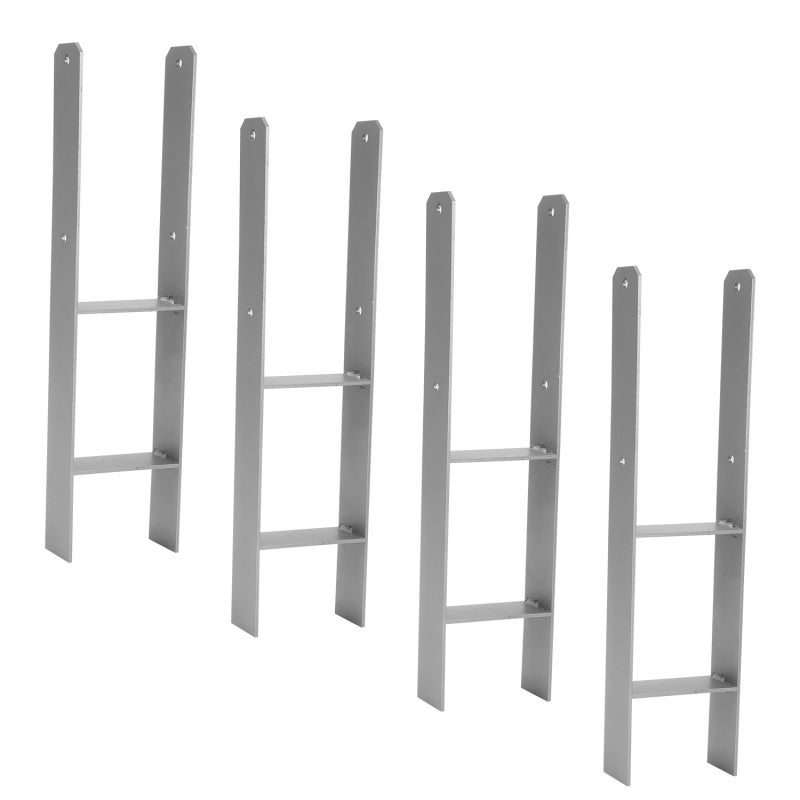 8 Pièces Supports Poteaux Carrosserie RC 1:10 - Compatible HSP 94122 94102 94123 94103 - Plastique Noir
