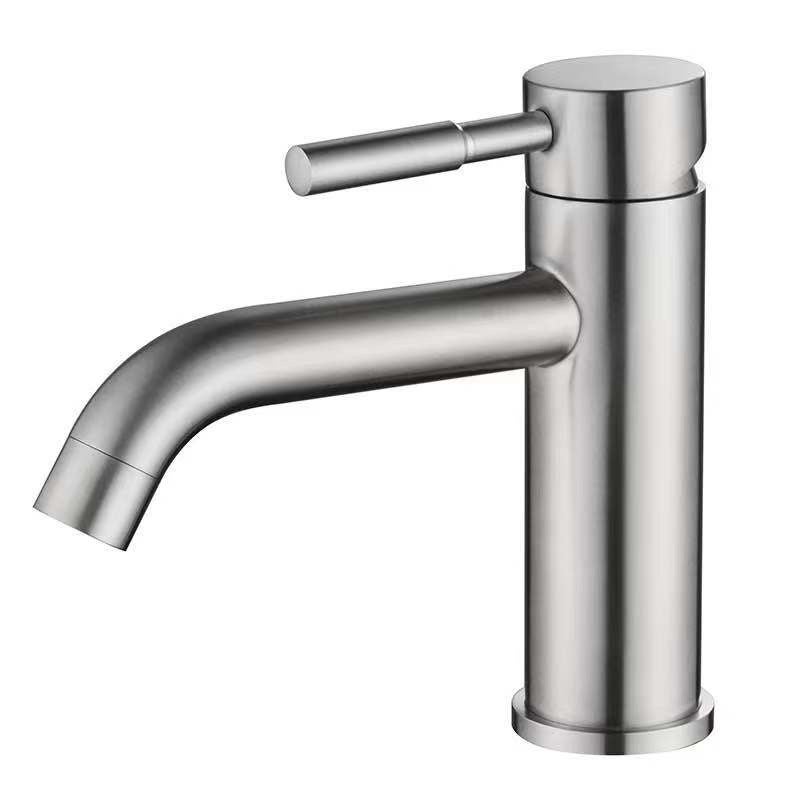 Bateria łazienkowa, jednouchwytowa bateria umywalkowa, wykończenie chrom, do umywalki łazienkowej, toalety dla gości