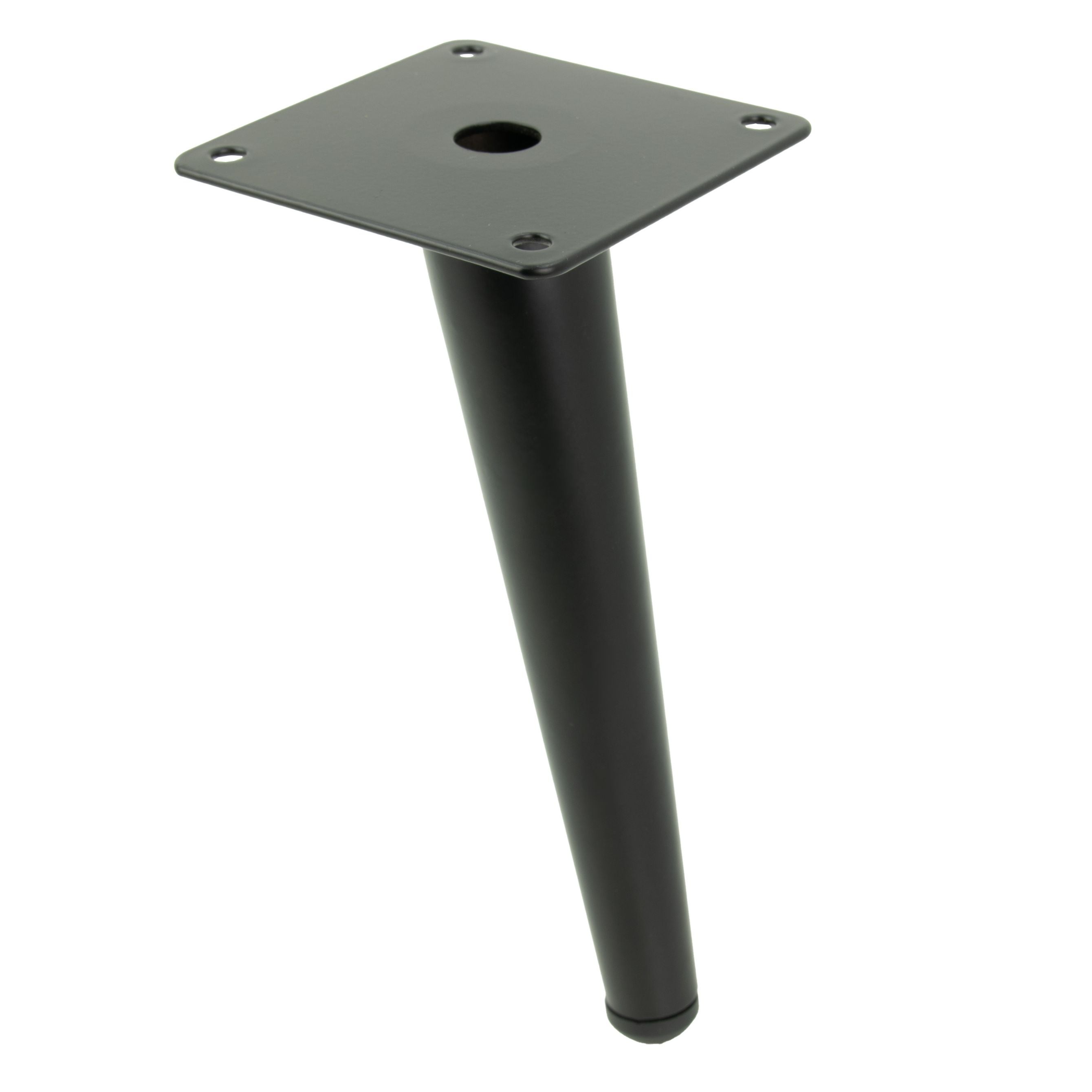 Noga meblowa Szpilka skośna czarny mat 18 cm