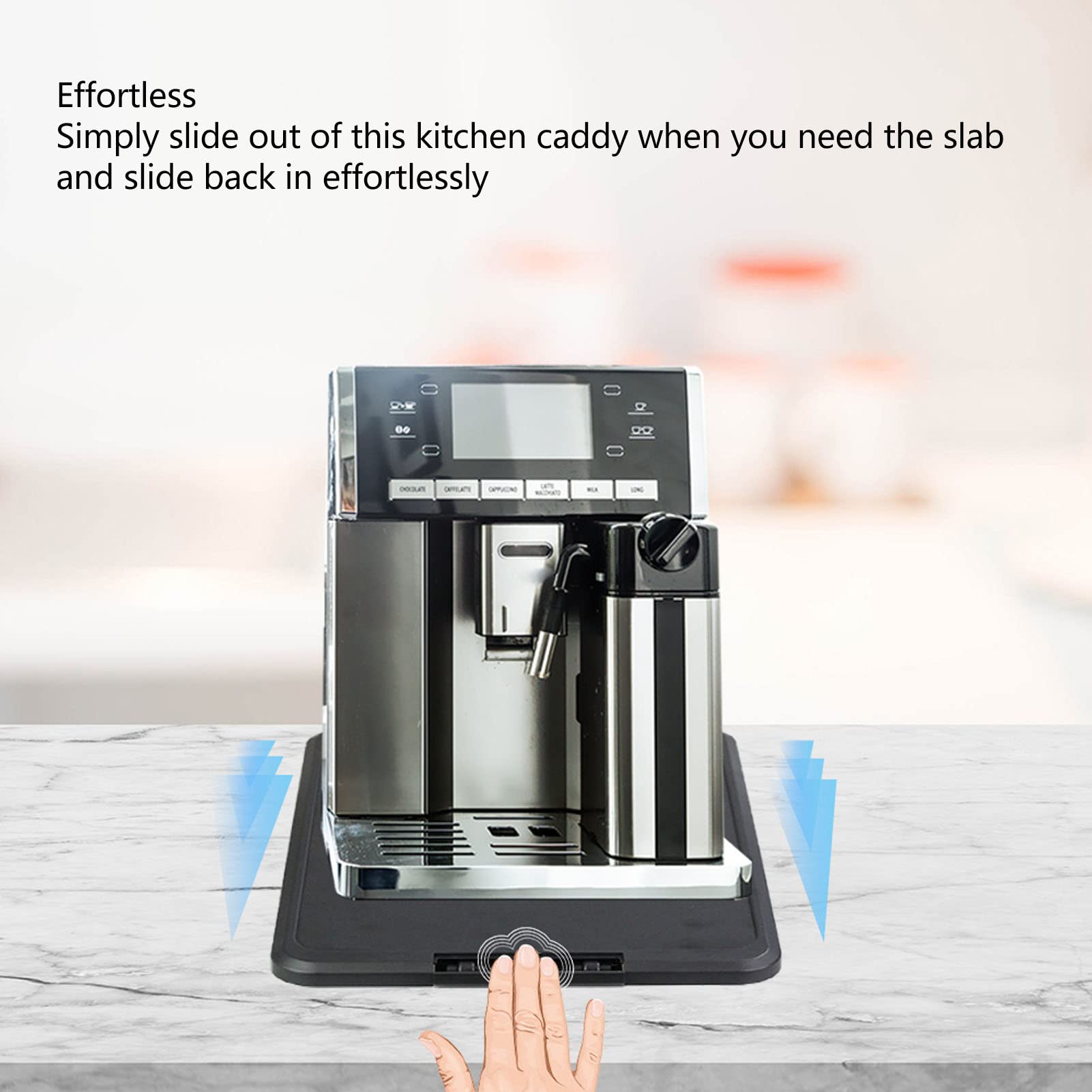 Plateau coulissant pour machine à café Base extensible quadrangulaire Effort facile à déplacer - 3