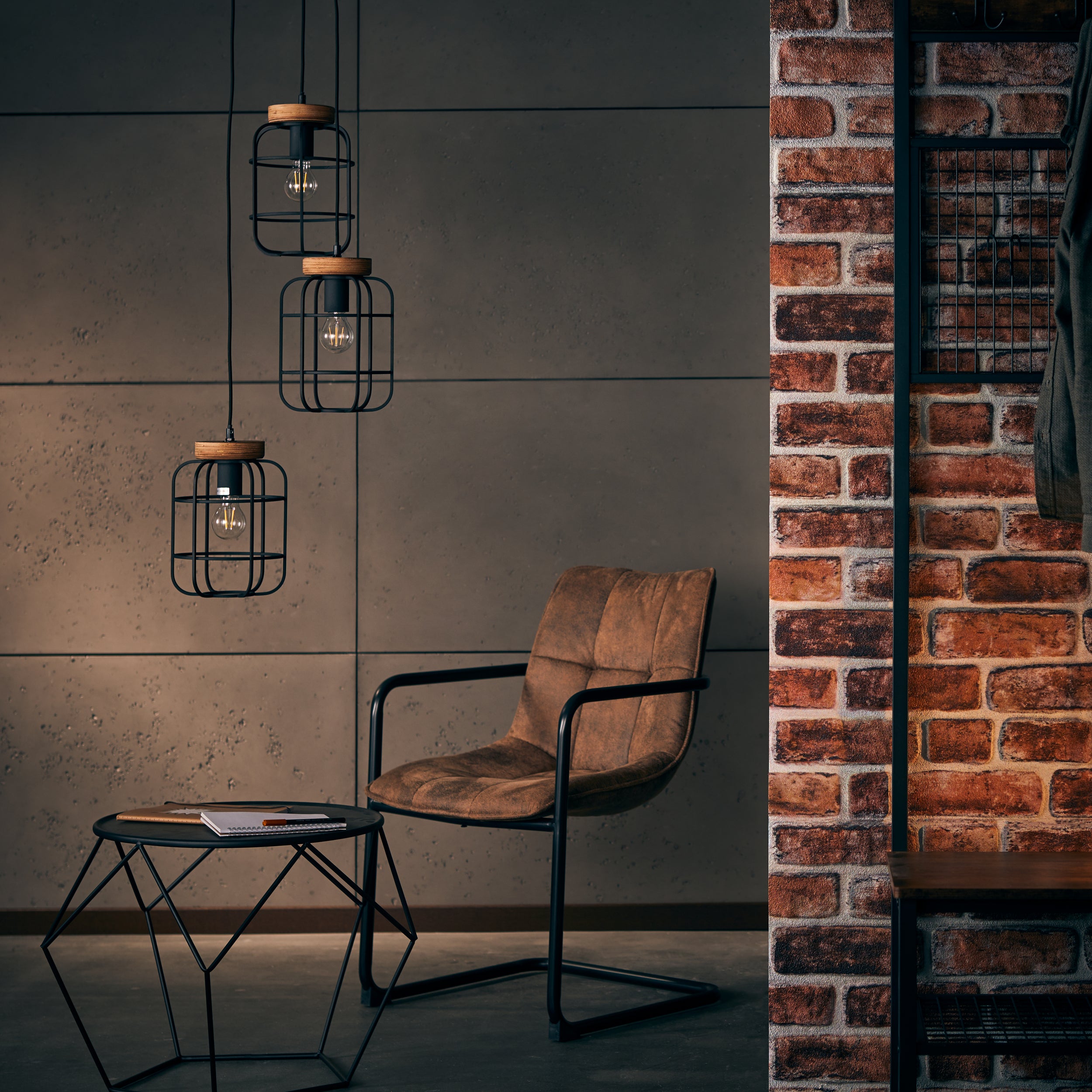 Lampa Brilliant Daintree spot bar 2 lampy drewno/aluminium czarny brąz 2x D45, E14, 28 W - 6