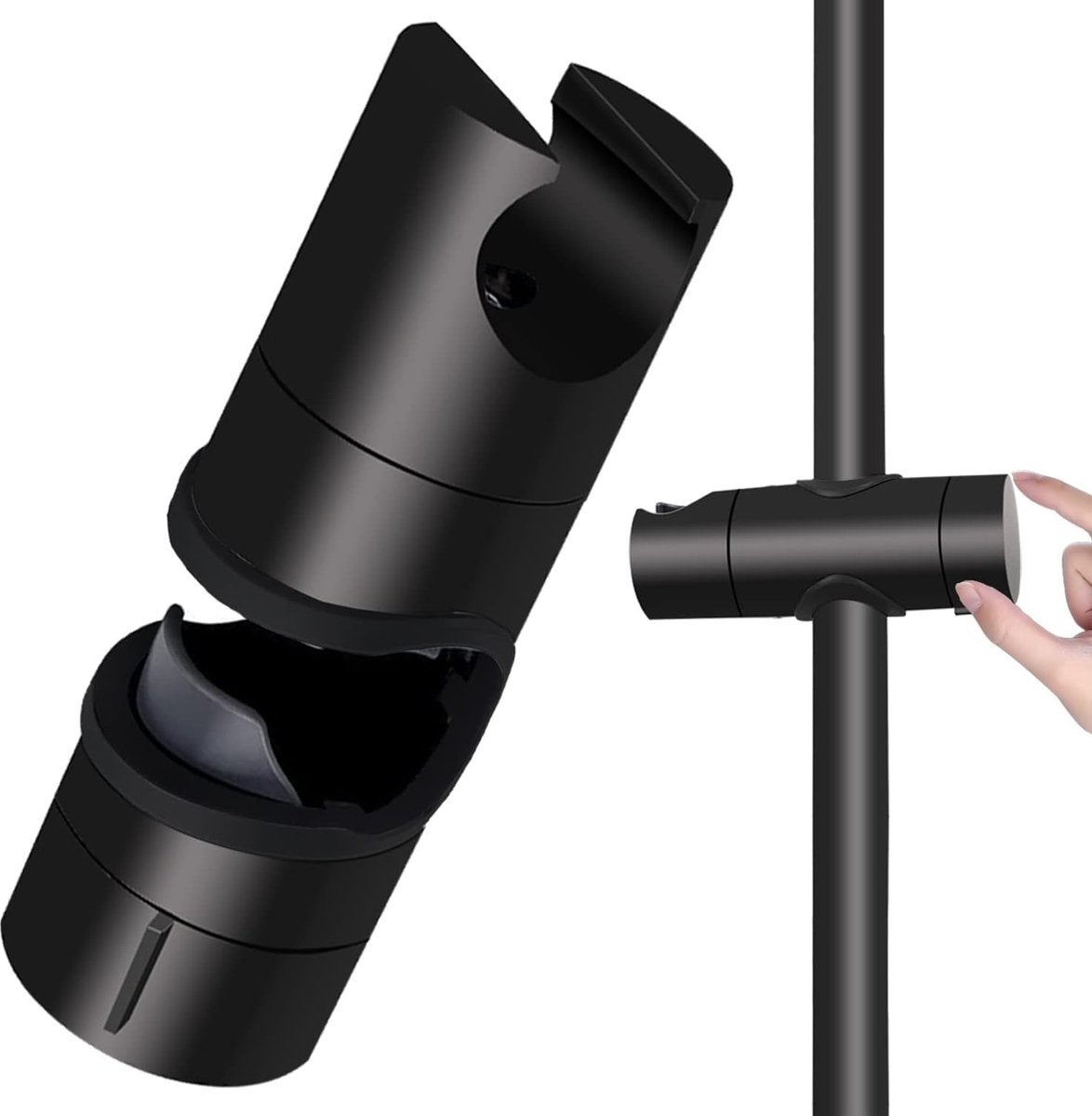 Supporto Soffione Doccia Universale In Acciaio Inox 304 - Regolabile Con 2 Metodi Installazione - Foto 2