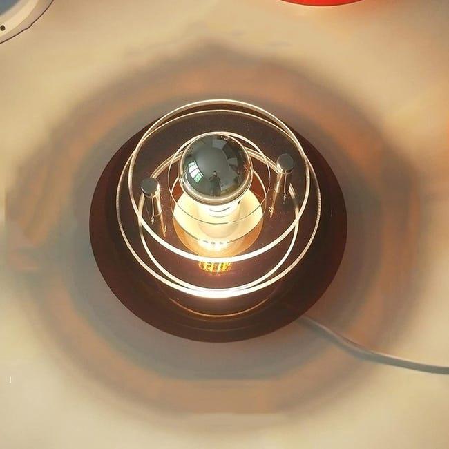 Średniowieczna lampa ścienna, hotelowa lampa ścienna, lampa ścienna bez źródła światła, mała brązowa - D24*E17cm