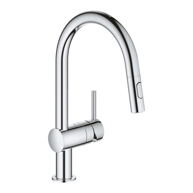GROHE Mitigeur cuisine Minta Bec haut chrome douchette extractible