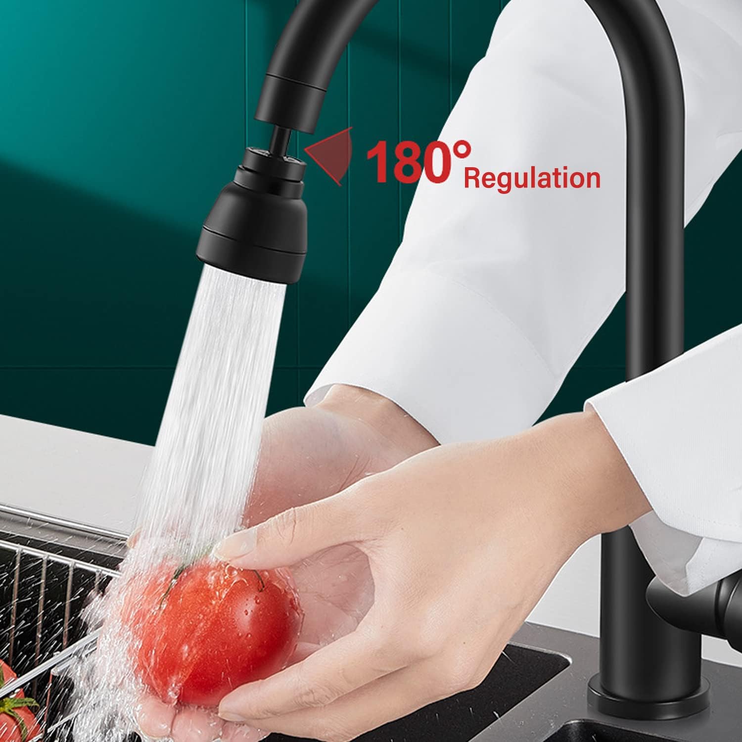 Rallonge de robinet 3 modes G1-2, pivotant à 360 °, régulateur de jet d