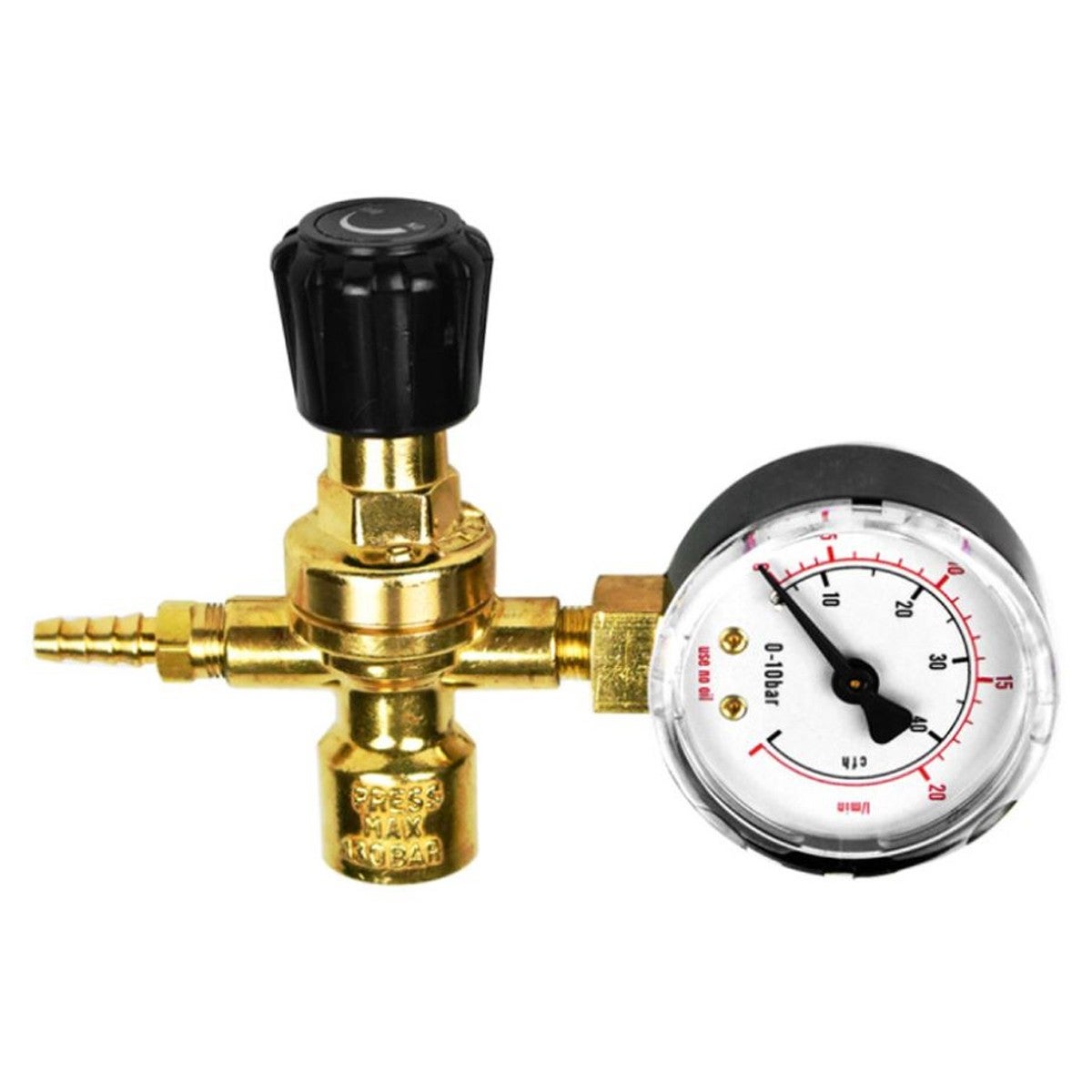 Réducteur De Pression Oxyturbo Micro - Pour Bouteilles Jetables CO2/Argon/Mix (raccord M10x1RH) - Soudage MIG