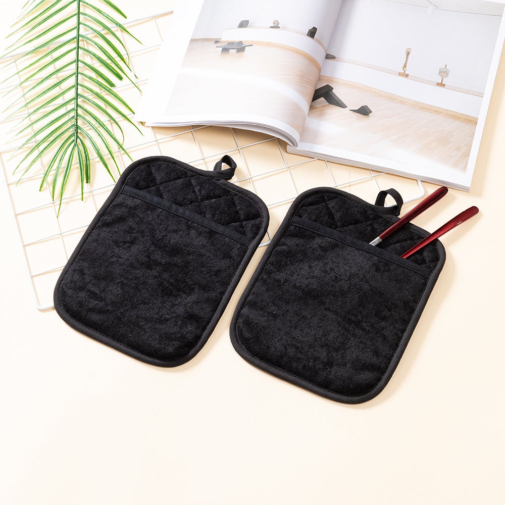 6 Agaraderas Cuadradas Resistente Al Calor – 18x18 Cm, Con Lazo Para Colgar, Para Cocina Y Mesa