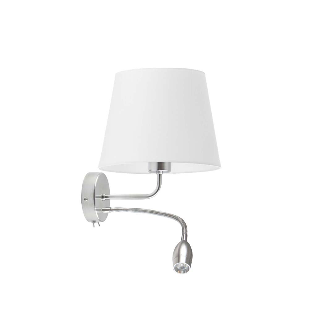 Kinkiet LED lampa ścienna lampa na ścianę z abażurem stożek BLUES