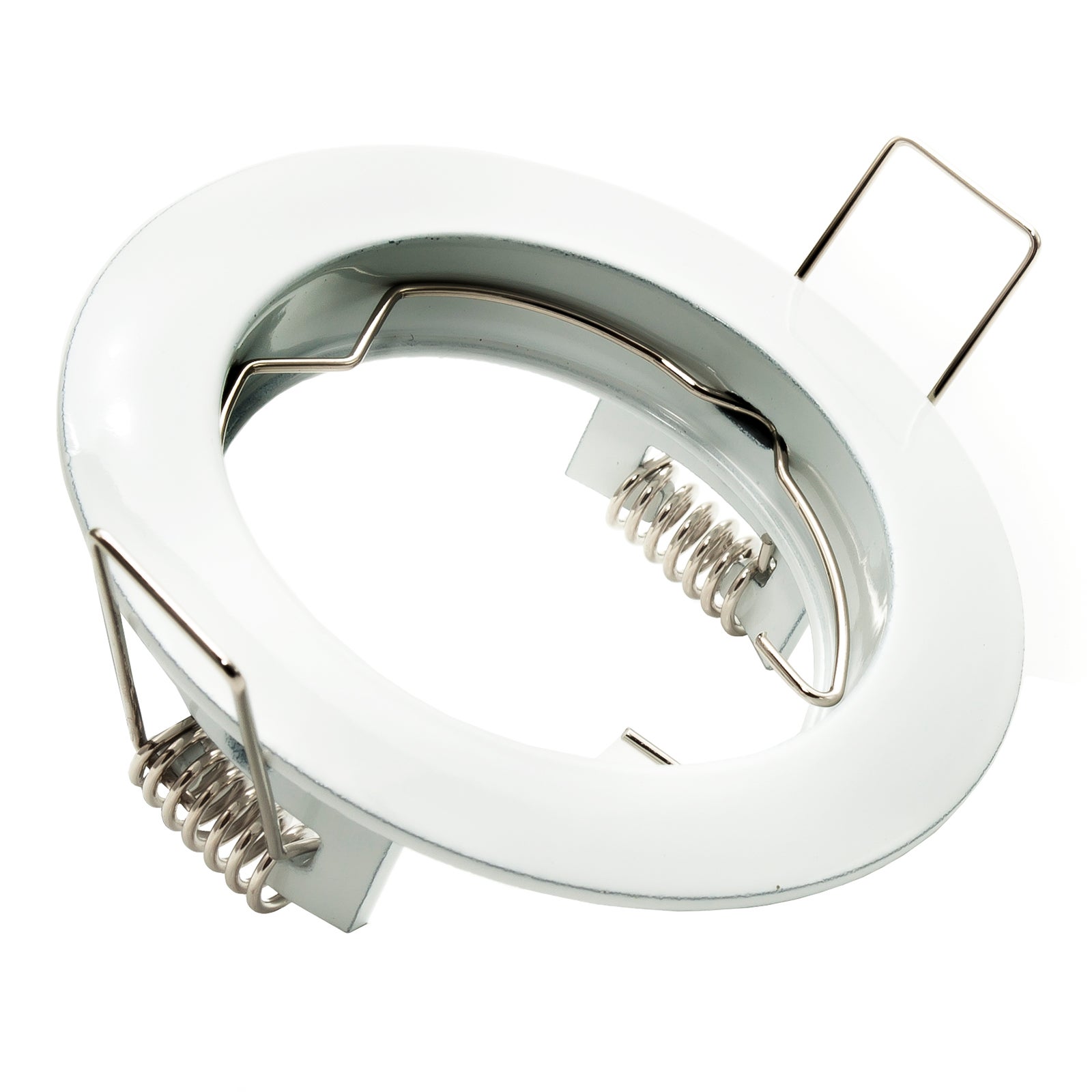 Spot encastré blanc support de spot rond trou de 60 mm support de lampe réglable moderne GU10 GU5.3 - 3