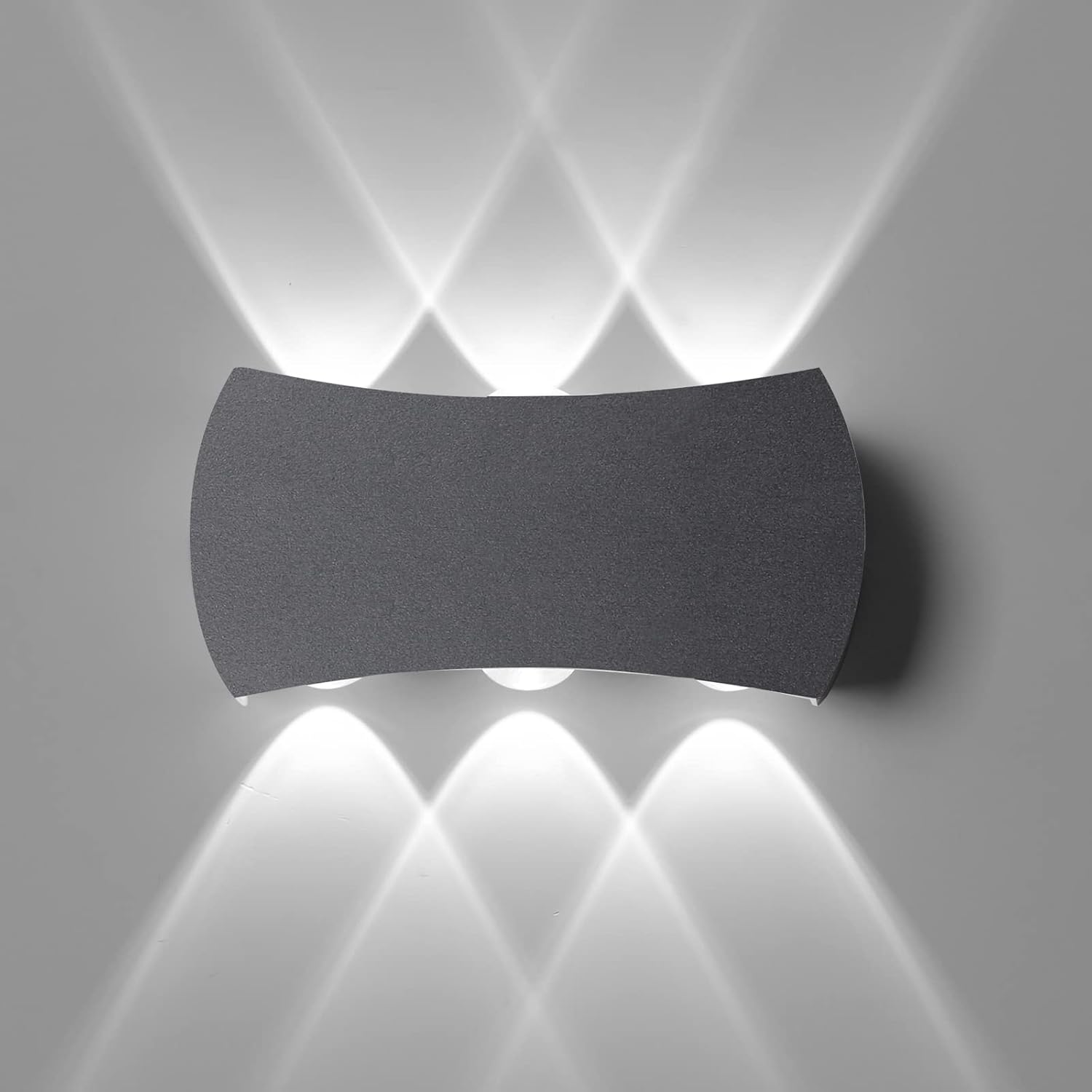 Kinkiet wewnętrzny LED 6W, wodoodporny, IP65, zewnętrzny, 1200 lm, nowoczesny kinkiet aluminiowy, 6500 K