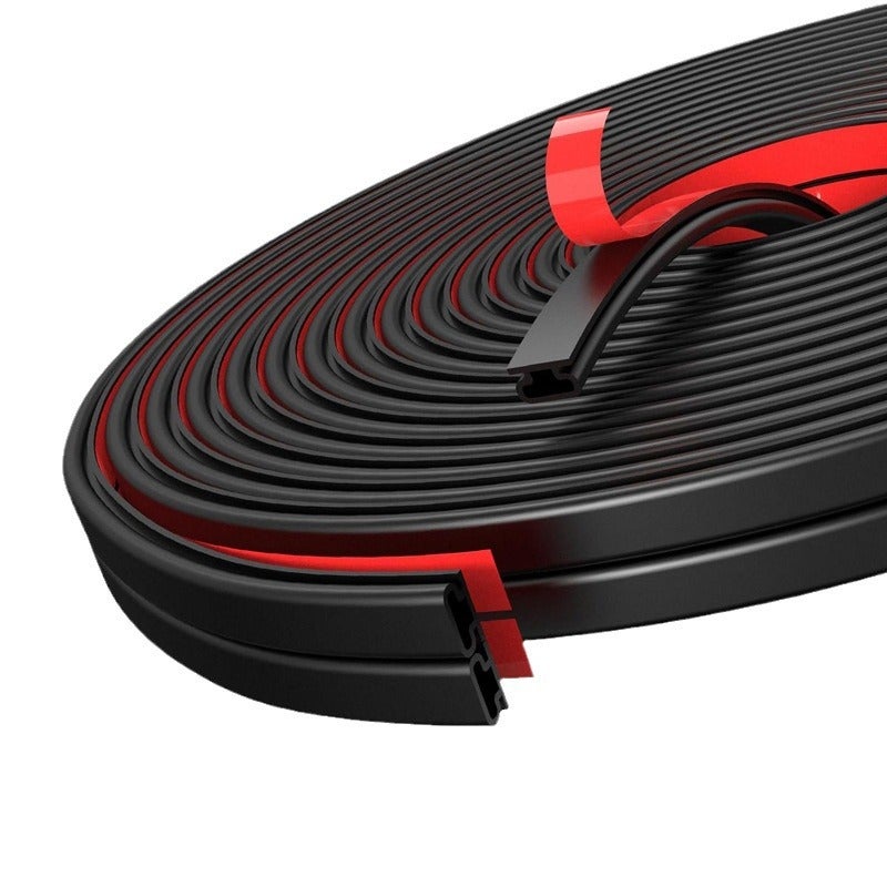 Guarnizione per porte e finestre da 6 m/236 pollici, sostituzione dell'isolamento acustico della guarnizione della porta e della finestra a forma di D - 5