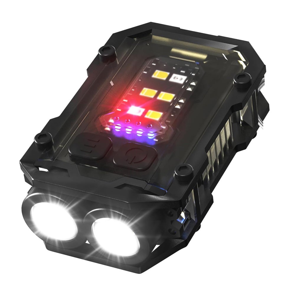 N21 Mini Latarka LED ładowalna Ultra Mocna 900L ładowanie USB, EDC Mała Latarka 8 Trybów Wodoodporna Latarka z Klipsem