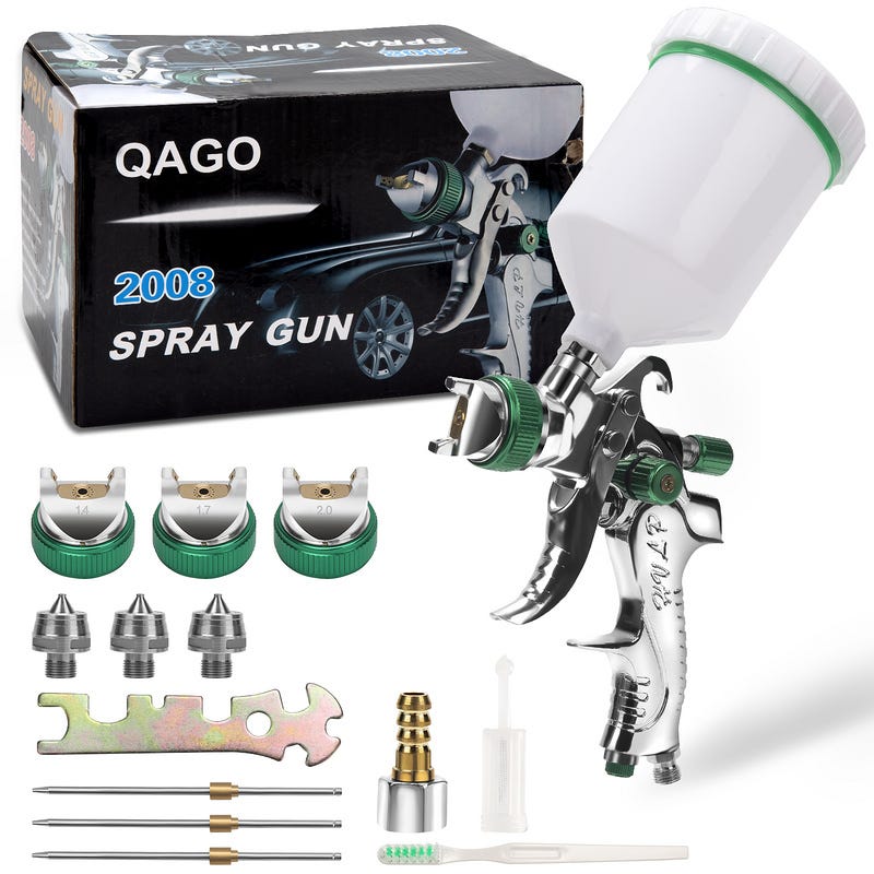 Pistola A Spruzzo Per Verniciare Set 3 Pistole Verniciatura HVLP - Foto 9