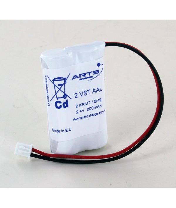 Batterie 2.4V 800mAh NiCd pour BAES Legrand blocs Kickspot 061087 - 2